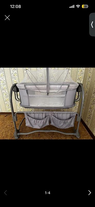 детский көйнөк: 🍼 Электрическая кроватка-люлька для малыша Продам удобную — 1