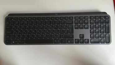 Компьютер жана ноутбук аксессуарлары: Клавиатура Logitech MX Keys Подключение к 3 устройствам по Bluetooth