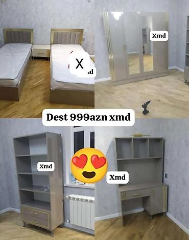 Uşaq/yeniyetmə otağı üçün tam mebel dəsti Tərkibi: - 2 ədəd tək