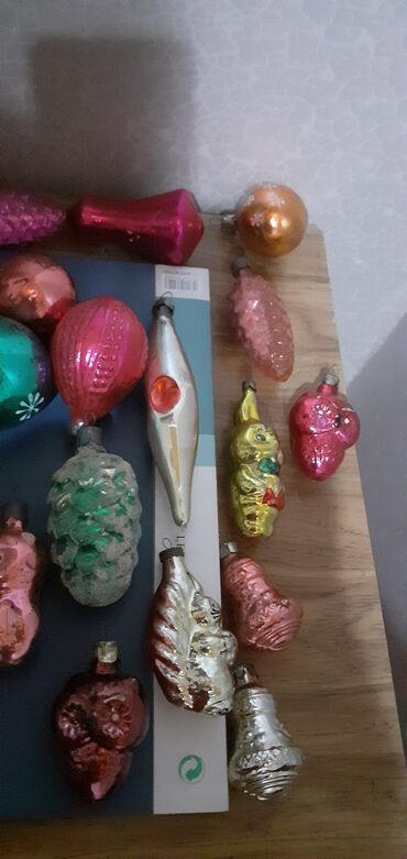Yeni il oyuncaqları və bəzəkləri: Советские и немецкие игрушки для ёлки. 60 штук. все вместе 60 манат.т — 5