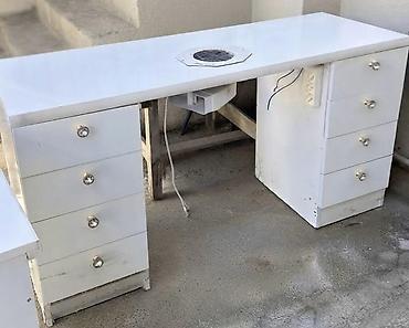 Sifarişlə salon mebeli: Düz masa, Siyirməli, Polkasız, Parlaq laminat, Kredit yoxdur — 2