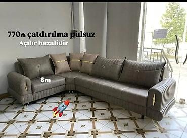 kunc mebeli: Künc divan, Yeni, Açılan, Bazalı, Parça, Şəhərdaxili pulsuz çatdırılma — 1