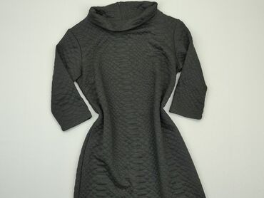 czarna długa sukienki z długim rękawem: Сукня, L, стан - Хороший
