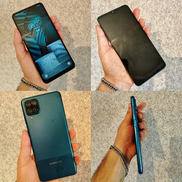 baku electronics samsung a70: Samsung Galaxy A12, цвет - Синий, Две SIM карты