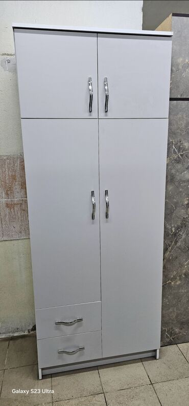 Шкафы для одежды: Шкаф для одежды, Новый, Прямой, ЛДСП — 3