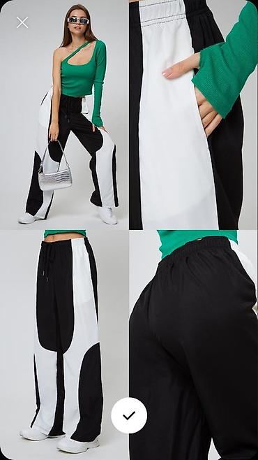 Спортивные штаны: Спортивные штаны unisex, силуэт oversize. - Дизайн: контрастные — 9