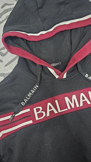 Толстовки: Мужская толстовка, S, Balmain, Б/у, цвет - Черный — 2