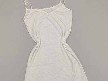 sukienki dzianinowa biała: Sukienka, S, stan - Dobry