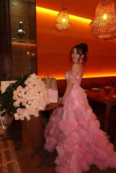 Вечерние платья: Вечернее платье, Пышное, Длинная модель, Фатин, Без рукавов, Шлейф, XS, S, M — 5