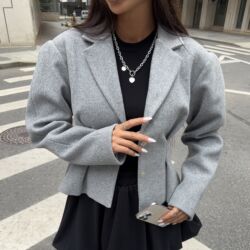 Пиджаки, жакеты: Пиджак, Классическая модель, Кашемир, Приталенная модель, Турция, S — 1