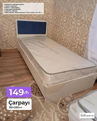 Çarpayı – 90×200 sm - Mexanizm: açılmayan, bazasız - Sıyırma
