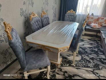 Masa və oturacaq dəstləri: Qonaq otağı üçün, Yeni, Açılmayan, Dördbucaq masa, 6 stul -da lalafo.az — 9 Masa və oturacaq dəstləri: Qonaq otağı üçün, Yeni, Açılmayan, Dördbucaq masa, 6 stul — 9