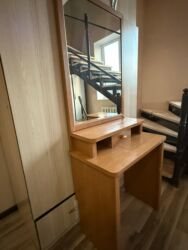 тумбочка для косметики с зеркалом: Туалетный столик, С зеркалом, ЛДСП