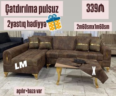 2 nəfərlik divan: Künc divan, Bazalı