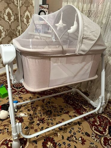 детское кресло для новорожденных: Люлька, Бешик, Металл, түсү - Саргыч боз