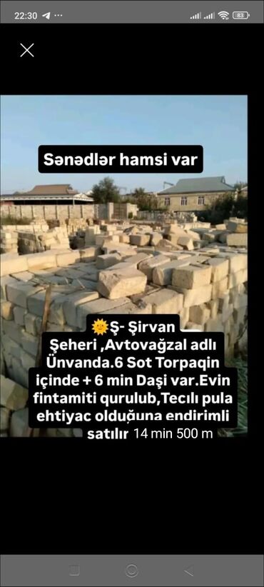 Gərginlik stabilizatorları: Məhsul: Müxtəlif elanlar 1) Torpaq sahəsi və tikinti materialı - Yer — 1