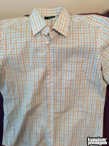 Košulje: Košulja Na duge rukave, S (EU 48), M (EU 50), L (EU 52), Boss, bоја - Siva, Pamuk — 22