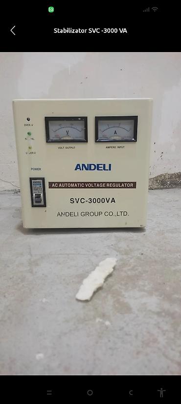 andeli: İşlənmiş, Ev üçün, 3 faza, Gərginliy stabilizatoru, 220 V — 1