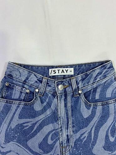 Cinslər: Brend: STAY Model: qadın cins şalvar Ölçü: XS Rəng/naxış: mavi denim — 4