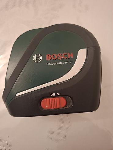 lazer olcu: Məhsul: Bosch UniversalLevel 2 xətt lazeri + üçayaq Xüsusiyyətlər: - — 3