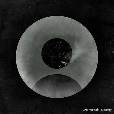 şekil profil: Minimalist divar afişi – “Kosmik Profil” - Dizayn: Profil ikonundan — 1