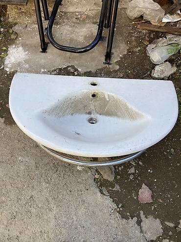 divar bralari: Hamam üçün keramika əl-üz yuma hovuzu - Material: ağ keramika - — 2