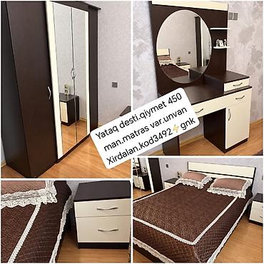 Yataq otağı dəsti Tərkibi: - Çarpayı (matras mövcuddur) - 3 qapılı