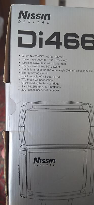 digital fotoaparat: Nissin Digital Di466 fotoaparat üçün flaş - Bələdçi nömrəsi: GN 33 — 2
