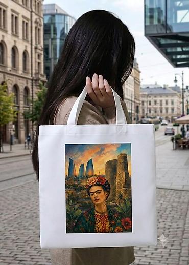 Çantalar: Topdan satış var. İstənilən dizayna uyğun çanta hazırlanması. Ağ — 1