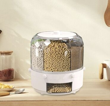 кухонные приборы: Кухонный диспенсер для хранения зерновых и сыпучих продуктов с