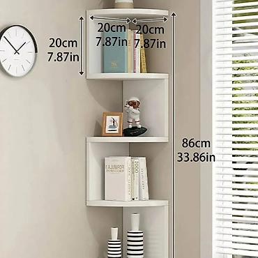 Ostali nameštaj: Ugaona zidna polica – moderan zig-zag dizajn Idealna je za — 9