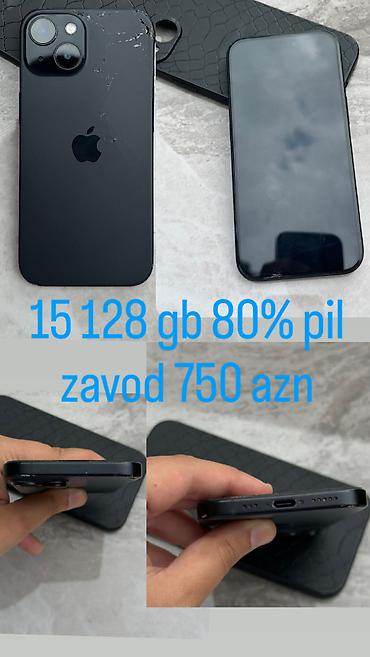 iphone 15 ağ: IPhone 15, 128 GB, Black Titanium — 1
