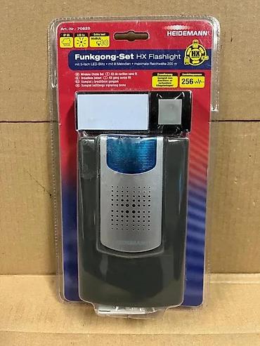 vito lighting: HEIDEMANN Funkgong-Set HX Flashlight – bežično zvono sa svetlosnom — 6