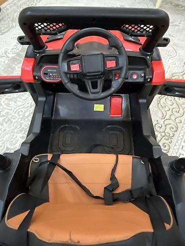Детские электрокары: Uşaq üçün elektrikli off-road maşın - Korpus: qırmızı-qara rəngdə — 2