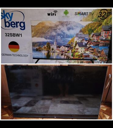 Televizorlar: Tv satilir 82 ekran smart. 1 aydi alinibdi. Tecili satilir *Qiymeti