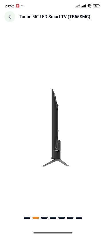 televizor ekran ölçüləri: Taube 55" LED Smart TV (TB55SMC) - 55 düym geniş ekran, nazik çərçivə — 2