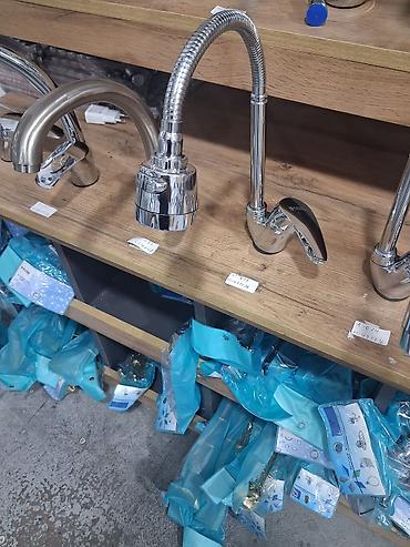 Mətbəx üçün çevik borulu qarışdırıcı kran - Material: xrom örtüklü — 1