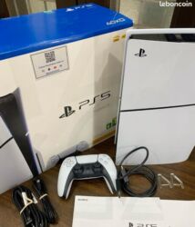 дисковод: PS5 Слим модель комплект полный, все необходимые провода и 1 шт