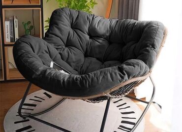 кресло кокон: Кресло-кокон с мягкой подушкой - Тип: широкое кресло-кокон/“папасан”