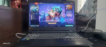 ноутбук для игры: Ноутбук, Acer, 16 ГБ ОЗУ, Intel Core i5, 15.6 ", Б/у, Игровой, память SSD