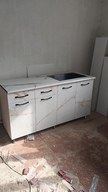 Кухонные гарнитуры: Кухонный гарнитур прямой, современный - Компоновка: нижний ряд тумб с — 7