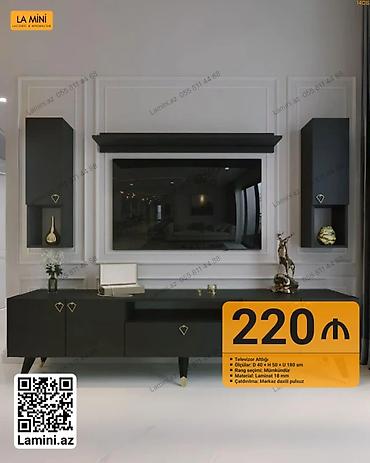 TV altlığı: Televizor altlığı – LA MINI dizaynı - Ölçülər: Dərinlik 40 sm x — 1