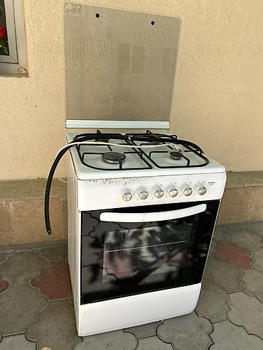 газовые духовка: Газовая печь, Б/у, Напольная, цвет - Белый — 3