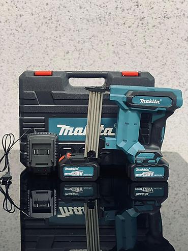 Крепежные инструменты: Аккумуляторный гвоздезабиватель Makita (brushless) + комплект — 1