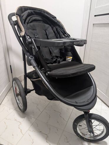 Коляски: Коляска, цвет - Черный, Б/у — 2