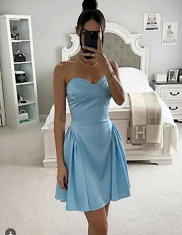 massimo dutti baletanke: Kratka elegantna haljina bez bretela mini dužina A‑linije,naglašenog — 1