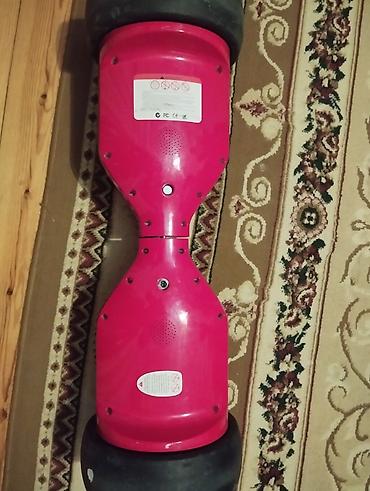 Elektrik nəqliyyatı: Elektrosamokat (hoverboard) – qırmızı rəngdə, iri təkərli model - — 3