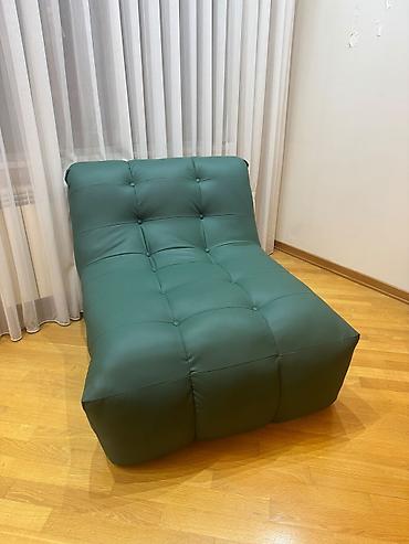 gulcu: Yaşıl rəngli, müasir dizaynlı lounge kreslo - Model: arxalığı aşağı — 3