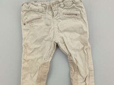 beżowe futerko kamizelka: Niemowlęce spodnie materiałowe, 9-12 m, 74-80 cm, Zara, stan - Dobry
