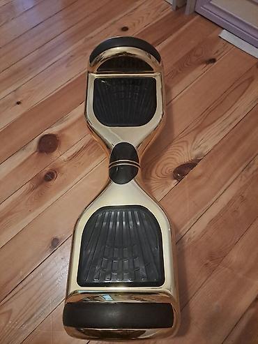 scooter satilir: Hovərbord (self-balance scooter) – 6.5 düym təkərli, parlaq qızılı — 4